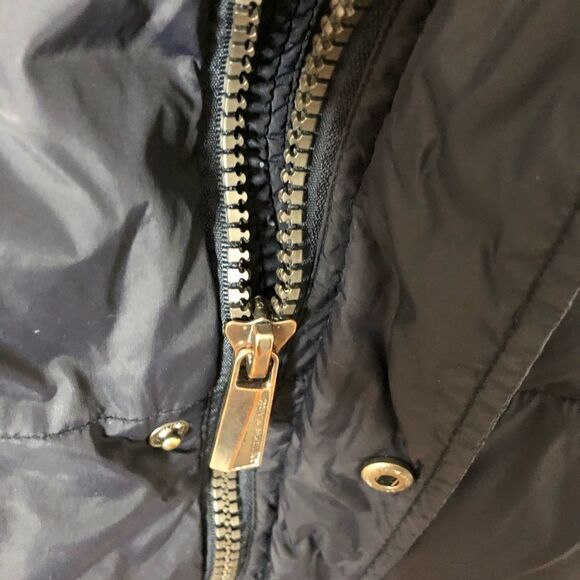 Andrew Marc Mens Navy Blue Full Zip/Snap Puffer Jacket Size Medium - Picture 5 of 10